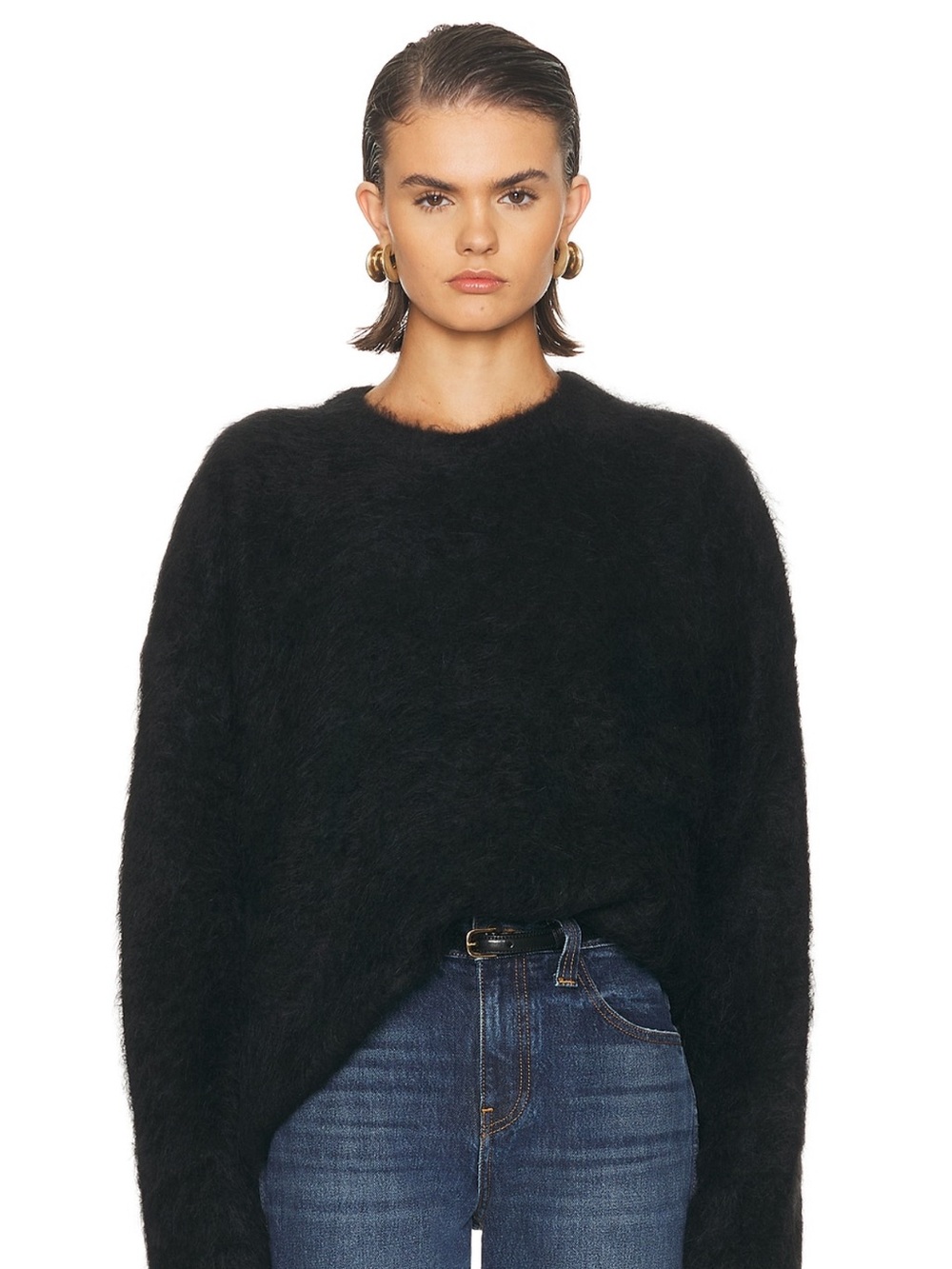 Toteme Black Crewneck Sweater